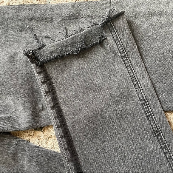 Women’s Size Large Current Air Denim Cutoff Contemporary Neutral Monochrome Slay - Picture 2 of 6